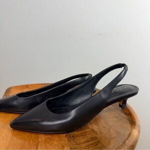 Nine West Black Slingback Heels